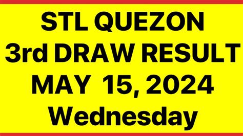 stl quezon result today 8pm 3rd draw|STL RESULT TODAY .
